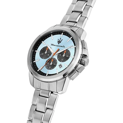 Maserati Successo Blue Dial Chrono R8873621044