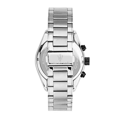 Maserati Traguardo Silver Bracelet Black Dial Set R8873612062