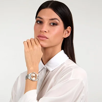 Maserati Velocita Lady Silver Bracelet Pink Dial R8853152505