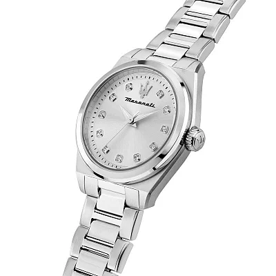 Maserati Velocita Lady Silver Bracelet Silver Dial R8853152503