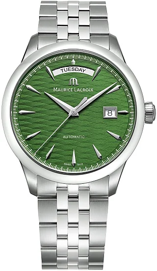 Maurice Lacroix 1975 Automatic 40mm Sapin Green Day-Date Limited Edition 756058-SS002-630-1