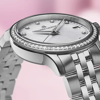 Maurice Lacroix 1975 Quartz White Pearl Diamonds 751006-SD502-170-1