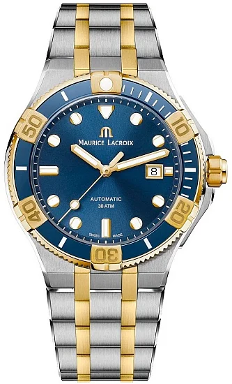 Maurice Lacroix Aikon Gent Venturer Automatic Steel Ceramic Gold Plated AI6058-SY013-430-1