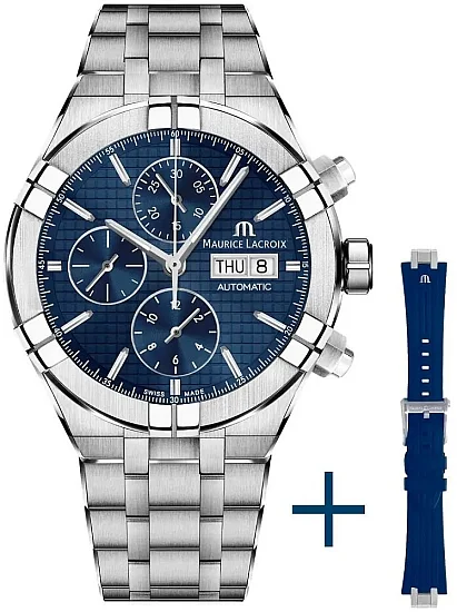 Maurice Lacroix Aikon Gent Chronograph Automatic Steel Set AI6038-SS00F-430-C