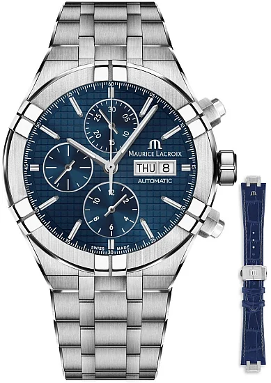Maurice Lacroix Aikon Gent Chronograph Automatic Steel Set AI6038-SS002-430-2