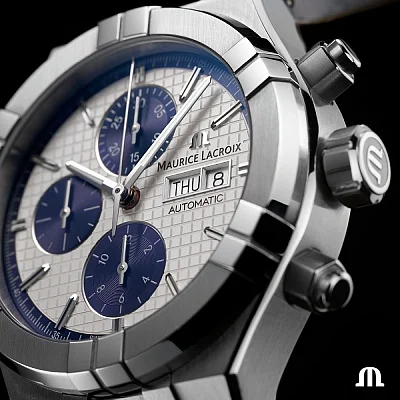 Maurice Lacroix Aikon Gent Chronograph Automatic Steel Set AI6038-SS002-131-2