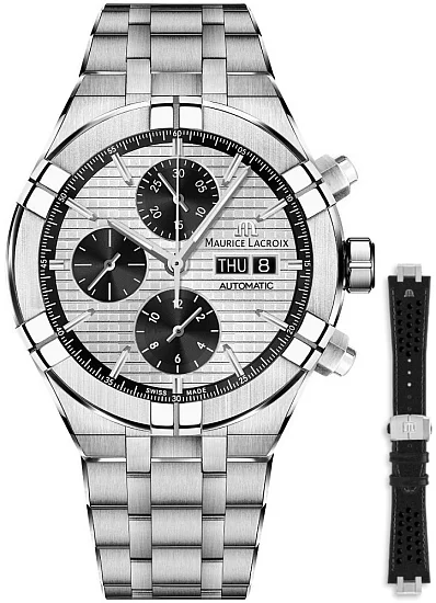 Maurice Lacroix Aikon Gent Chronograph Automatic Steel Set AI6038-SS002-132-2