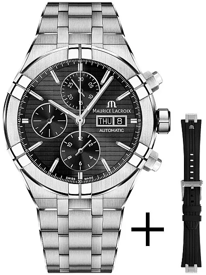 Maurice Lacroix Aikon Gent Chronograph Automatic Steel Set AI6038-SS00F-330-A