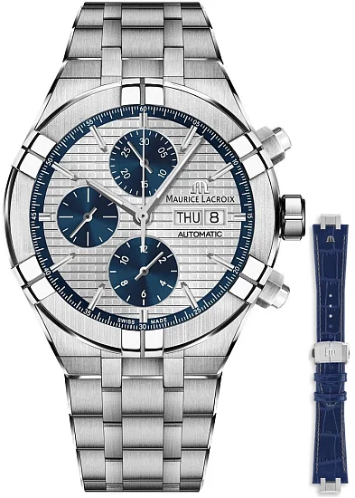 Maurice Lacroix Aikon Gent Chronograph Automatic Steel Set AI6038-SS002-131-2