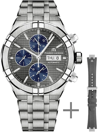 Maurice Lacroix Aikon Gent Chronograph Automatic Titanium Set AI6038-TT03F-330-A