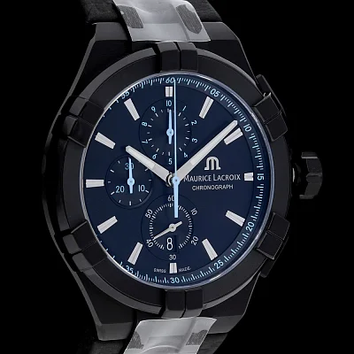 Maurice Lacroix Aikon Gent Chronograph Quartz Steel Black PVD AI1018-PVB01-337-1