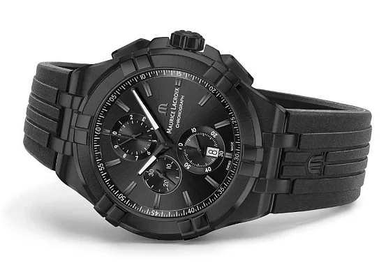 Maurice Lacroix Aikon Gent Chronograph Quartz Steel Black PVD AI1018-PVB01-333-1