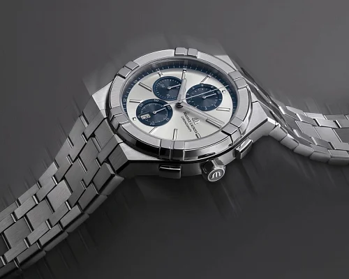 Maurice Lacroix Aikon Gent Chronograph Quartz Steel Blue Panda AI1118-SS002-230-1