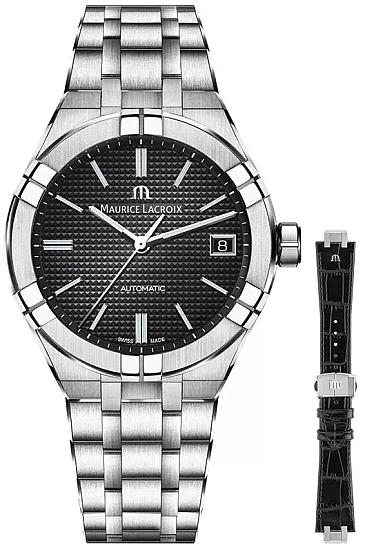 Maurice Lacroix Aikon Unisex Date 39mm Automatic Steel Set AI6007-SS002-330-2