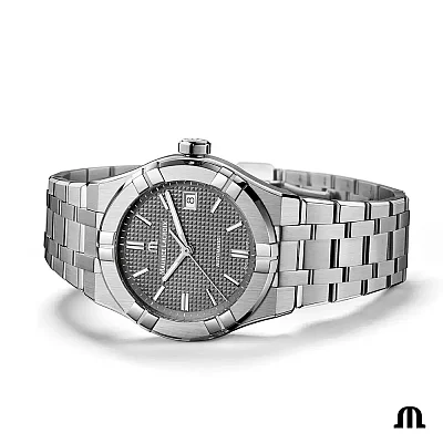 Maurice Lacroix Aikon Unisex Date 39mm Automatic Steel Set AI6007-SS00F-230-A