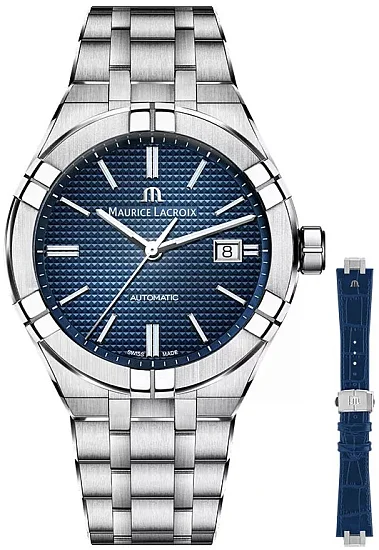 Maurice Lacroix Aikon Unisex Date 39mm Automatic Steel Set AI6007-SS002-430-2