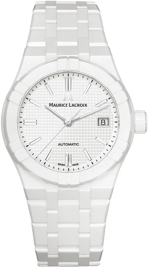 Maurice Lacroix Aikon Unisex Date 39mm Automatic White Ceramic AI6007-CRM72-130-7