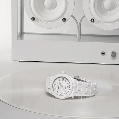 Maurice Lacroix Aikon Unisex Date 39mm Automatic White Ceramic AI6007-CRM72-130-7