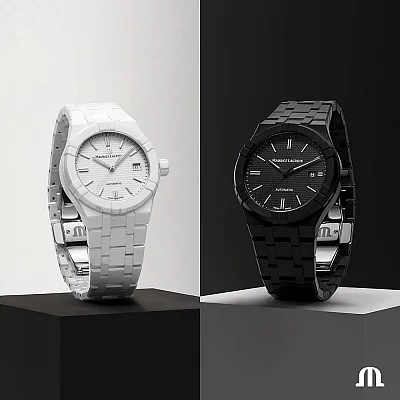 Maurice Lacroix Aikon Gent Date 42mm Automatic Black Ceramic AI6008-CRM22-330-2