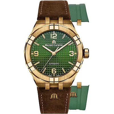 Maurice Lacroix Aikon Gent Date 42mm Automatic Bronze Limited Edition Set AI6008-BRZ0B-630-M