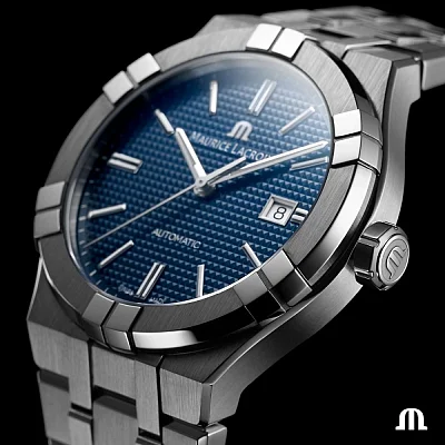 Maurice Lacroix Aikon Gent Date 42mm Automatic Steel AI6008-SS002-430-1