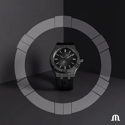 Maurice Lacroix Aikon Gent Date 42mm Automatic Steel Black Limited Edition AI6008-PVB00-330-2