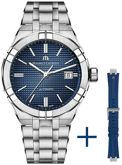 Maurice Lacroix Aikon Gent Date 42mm Automatic Steel Set AI6008-SS00F-430-C