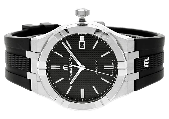 Maurice Lacroix Aikon Gent Date 42mm Automatic Steel Set AI6008-SS00B-330-2