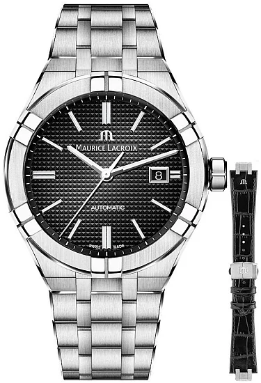 Maurice Lacroix Aikon Gent Date 42mm Automatic Steel Set AI6008-SS002-330-2
