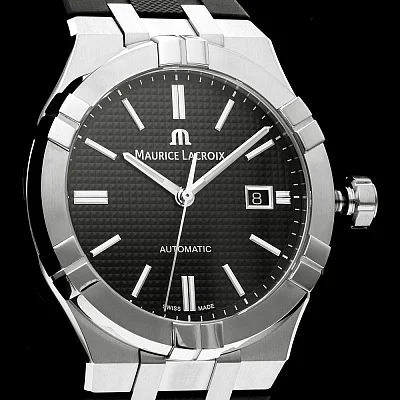 Maurice Lacroix Aikon Gent Date 42mm Automatic Steel Set AI6008-SS00B-330-2