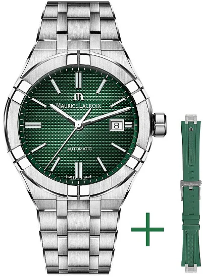 Maurice Lacroix Aikon Gent Date 42mm Automatic Steel Set AI6008-SS00F-630-D
