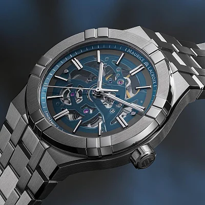 Maurice Lacroix Aikon Gent Date 42mm Automatic Steel Skeleton AI6008-SS002-031-1