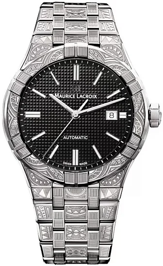 Maurice Lacroix Aikon Gent Date 42mm Automatic Steel Tribal Limited Edition AI6008-SS009-330-1