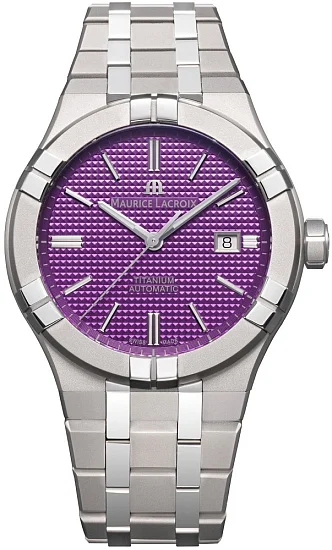 Maurice Lacroix Aikon Gent Date 42mm Automatic Titanium Purple AI6008-TT032-430-1