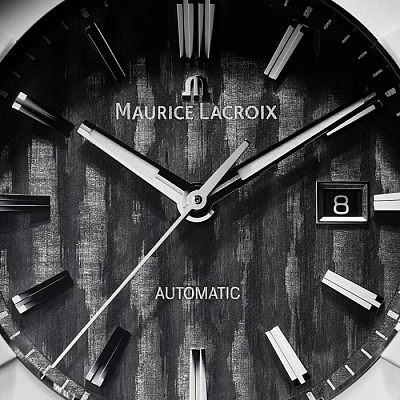 Maurice Lacroix Aikonic Gent Date 43mm Automatic White Ceramic Bezel AC6008-SSL70-330-2