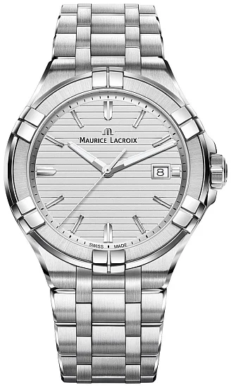 Maurice Lacroix Aikon Gent Date 42mm Quartz Steel AI1008-SS002-131-1