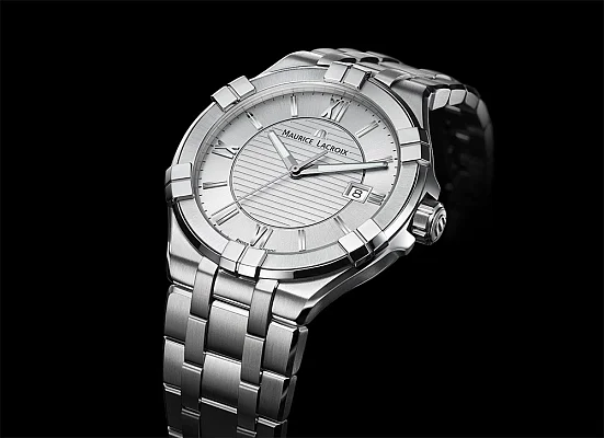 Maurice Lacroix Aikon Gent Date 42mm Quartz Steel AI1008-SS002-130-1