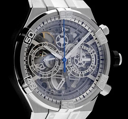 Maurice Lacroix Aikon Gent Manufacture Chronograph Skeleton Automatic Steel AI6098-SS002-090-1
