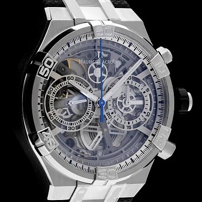 Maurice Lacroix Aikon Gent Manufacture Chronograph Skeleton Automatic Steel AI6098-SS001-090-1