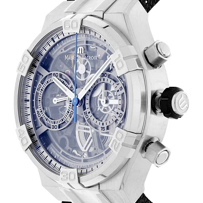 Maurice Lacroix Aikon Gent Manufacture Chronograph Skeleton Automatic Steel AI6098-SS001-090-1
