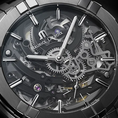 Maurice Lacroix Aikon Gent Manufacture Skeleton Automatic Steel AI6028-SS002-030-1