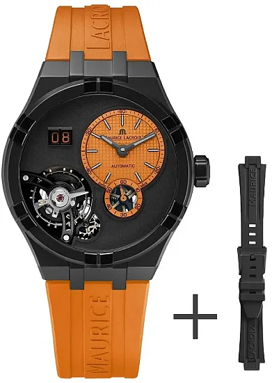 Maurice Lacroix Aikon Gent Master Grande Date Technicolour Automatic Open-Heart Set AI6118-DLB0J-530-J