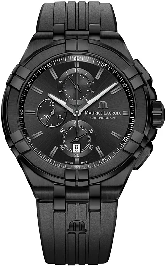Maurice Lacroix Aikon Gent Chronograph Quartz Steel Black PVD AI1018-PVB01-333-1
