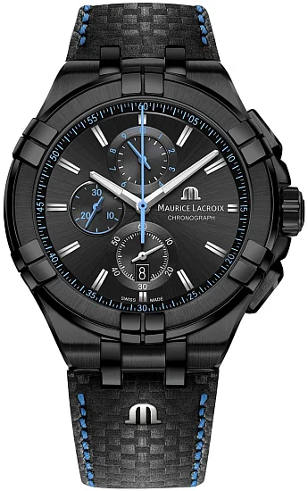 Maurice Lacroix Aikon Gent Chronograph Quartz Steel Black PVD AI1018-PVB01-337-1