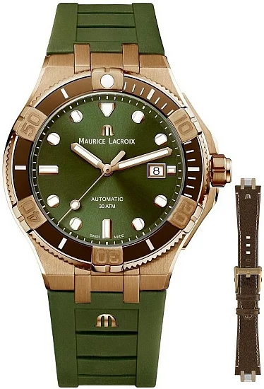 Maurice Lacroix Aikon Gent Venturer Automatic Bronze Ceramic Set Limited Edition AI6058-BRZ01-630-1