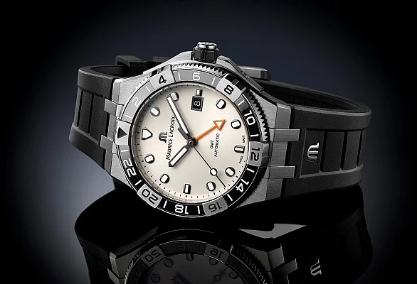 Maurice Lacroix Aikon Gent Venturer GMT Automatic Steel Ceramic AI6158-SS001-130-2