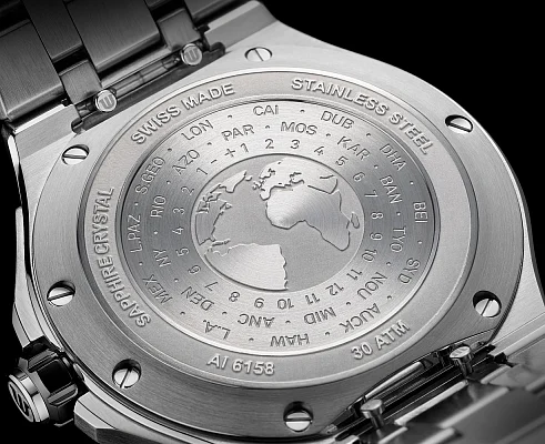 Maurice Lacroix Aikon Gent Venturer GMT Automatic Steel Ceramic AI6158-SS001-130-2