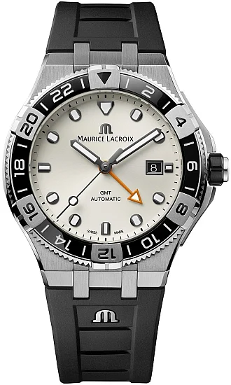 Maurice Lacroix Aikon Gent Venturer GMT Automatic Steel Ceramic AI6158-SS001-130-2