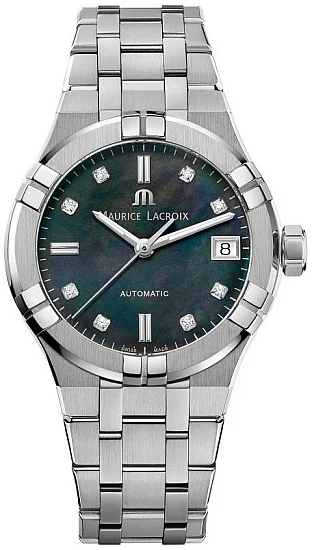 Maurice Lacroix Aikon Lady Date 35mm Automatic Steel Diamonds MOP AI6006-SS002-370-1