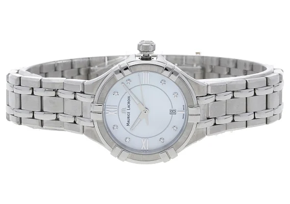 Maurice Lacroix Aikon Lady Date 30mm Quartz Steel Diamonds MOP AI1004-SS002-170-1